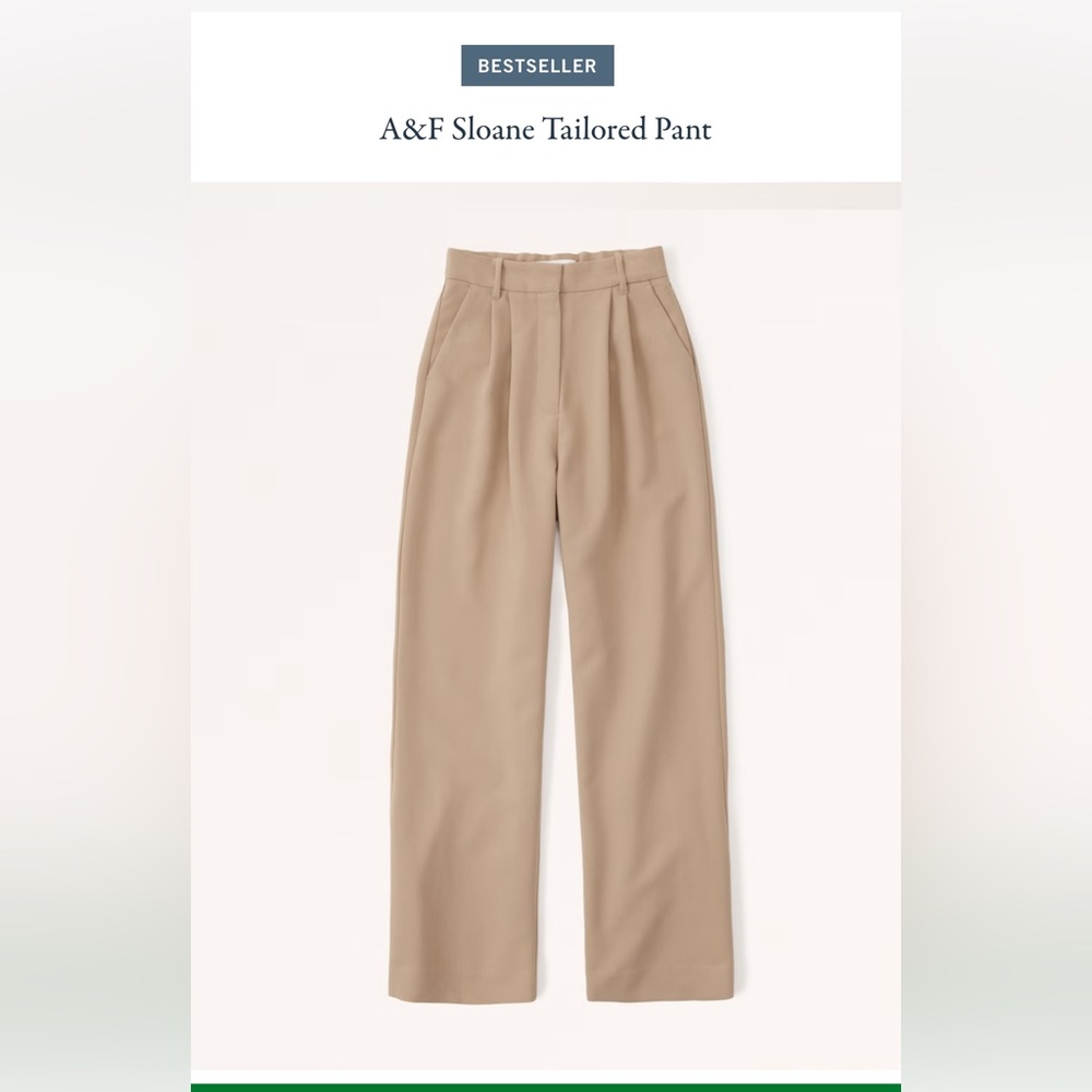 Abercrombie & Fitch Tan Tailored Pants